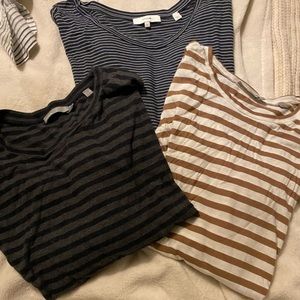 3 vince stripped tees